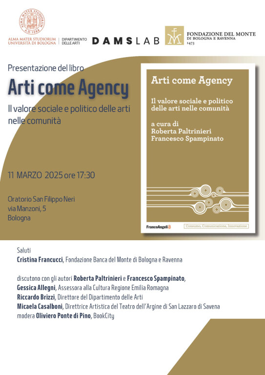 copertina di Arti come Agency. Il valore sociale e politico delle arti nelle comunità