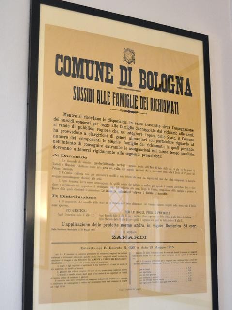 Sussidi del Comune di Bologna per le famiglie dei richiamati durante la prima guerra mondiale - Museo del Risorgimento (BO)