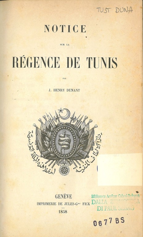 copertina di Notes sur la regence de Tunis 