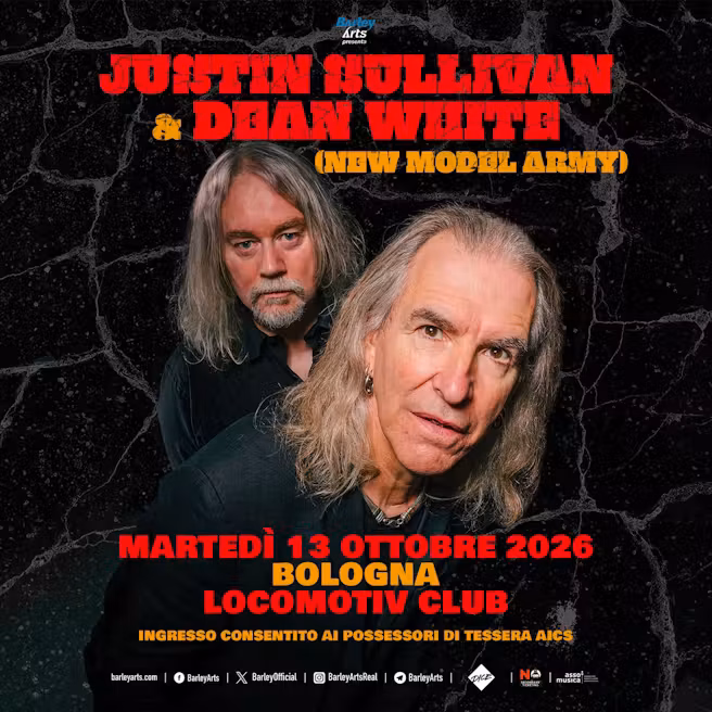 copertina di Justin Sullivan & Dean White (New Model Army)