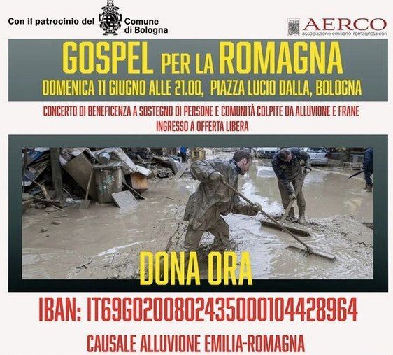 copertina di Gospel per l'Emilia Romagna