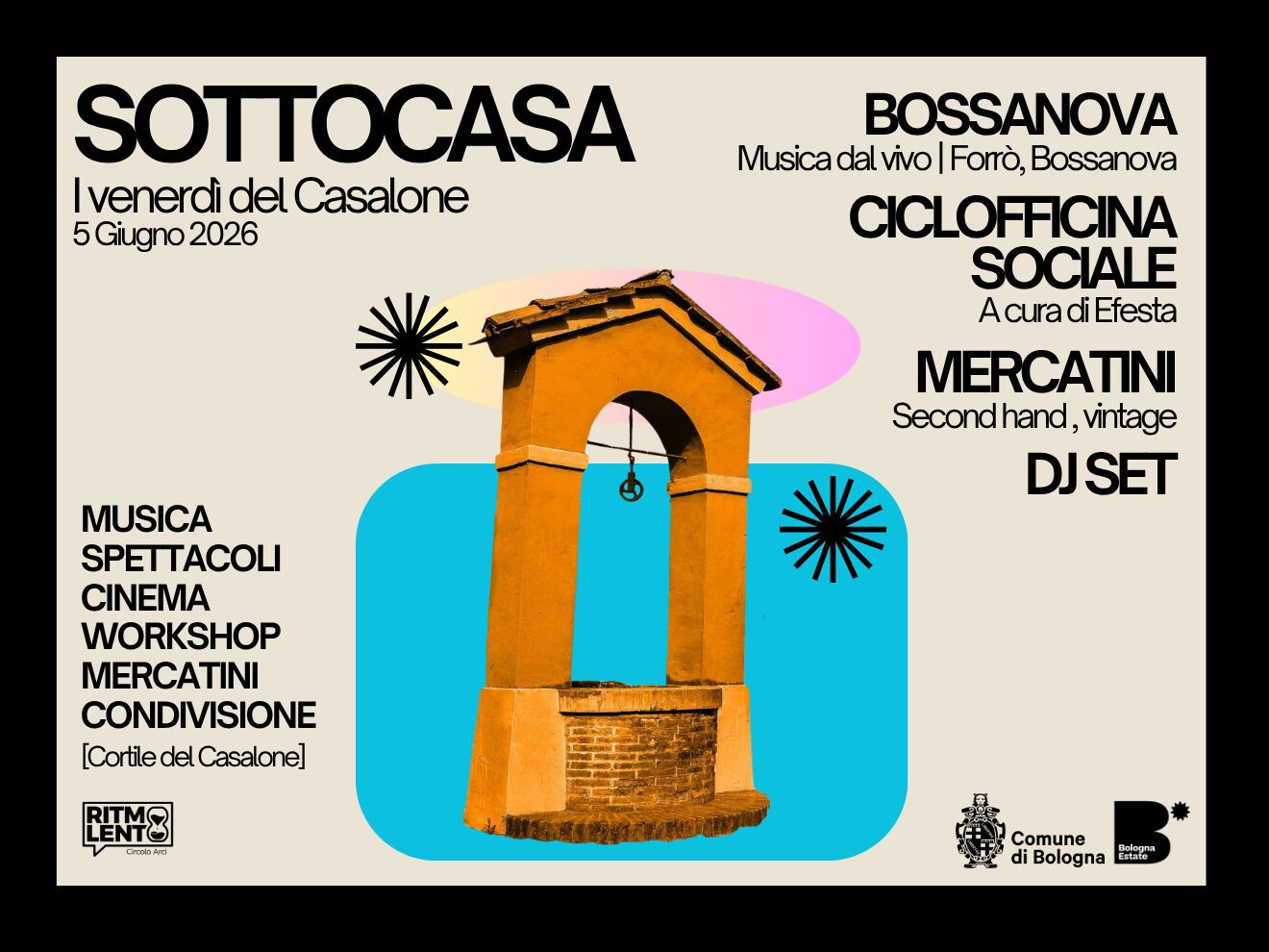 SOTTOCASA – i venerdì del Casalone | Evento del 5 giugno