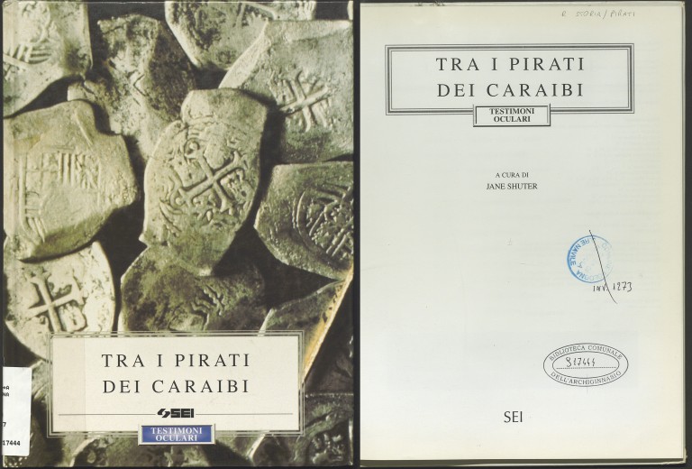 copertina di Alexander Olivier Exquemelin, Tra i pirati dei Caraibi (1996)