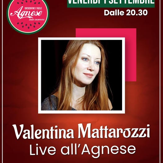 copertina di  Valentina Mattarozzi live all’Agnese 