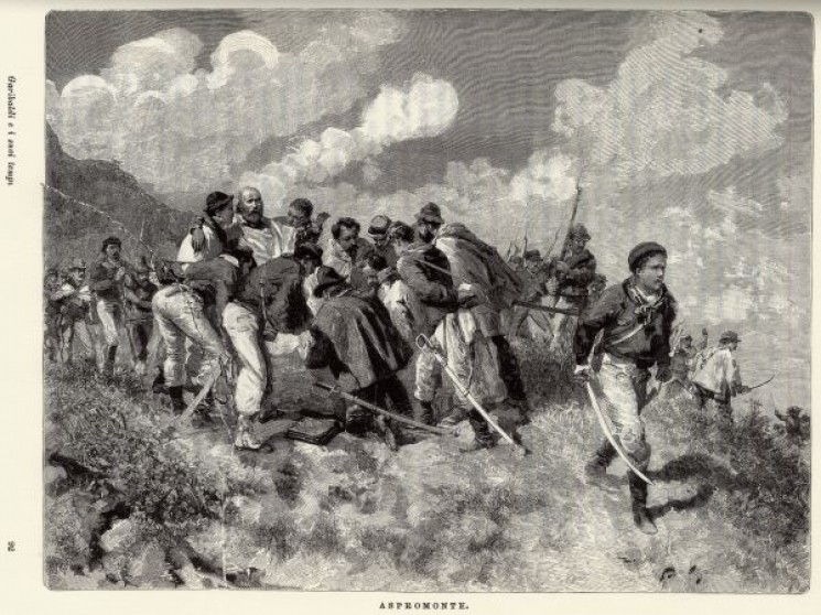 Illustrazione di Edoardo Matania per «Garibaldi e i suoi tempi» (1884) di J. White Mario