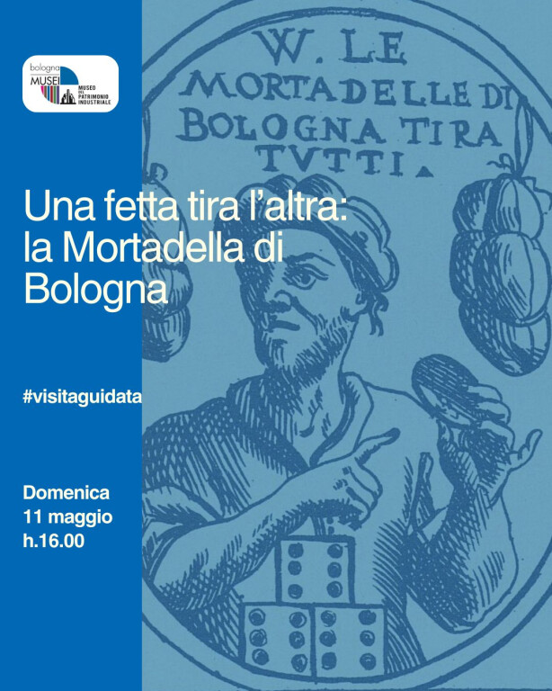 copertina di Una fetta tira l'altra: la Mortadella di Bologna