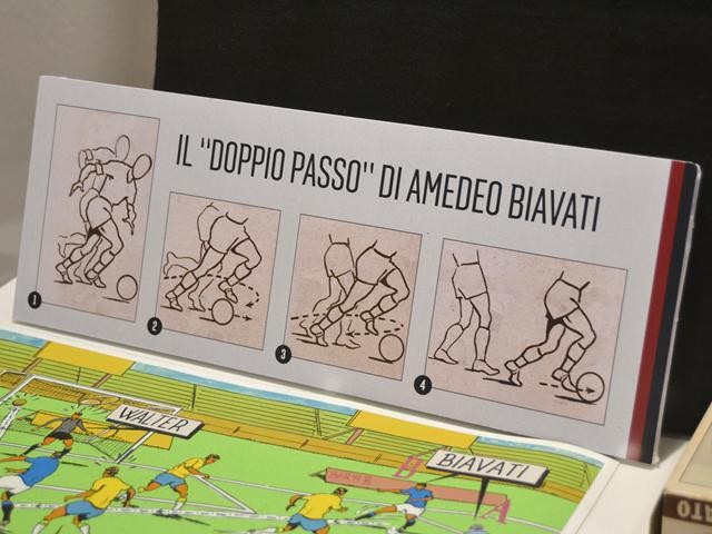 Il "doppio passo" di Amedeo Biavati - Mostra "Bologna FC 1909. 110 anni di grande calcio" - Villa delle Rose - via Saragozza (BO) - 2019