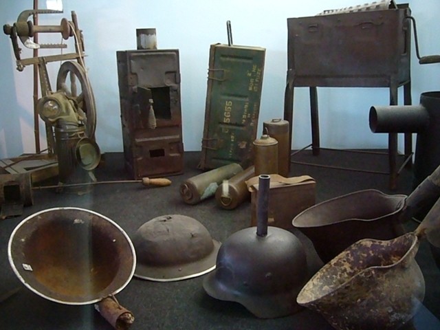Residuati bellici riciclati - Museo della battaglia del Senio - Alfonsine (Ra)