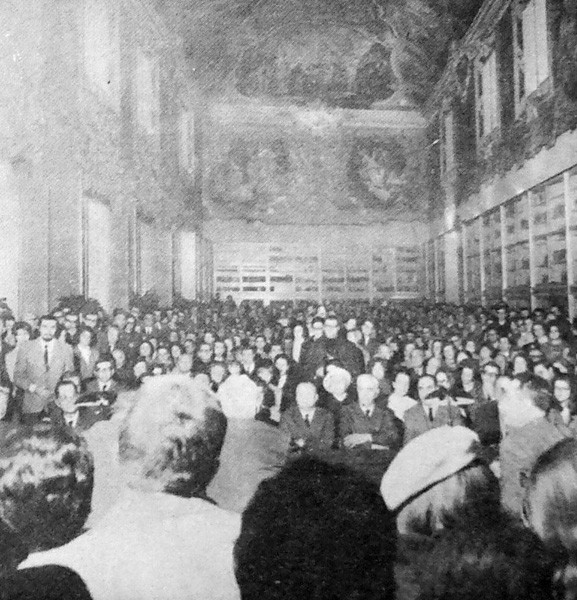 Incontri del giovedì alla biblioteca di Palazzo Montanari (BO) - Fonte: "Bologna notiziario del comune, 10-11 (1971)
