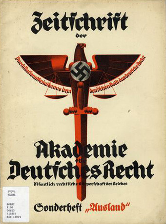 Zeitschrift der Akademie fur deutsches Recht