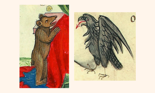 BCABo, ms. A.2848, c. 6r, particolare