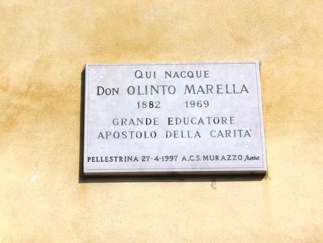 Pellestrina (VE) - Casa natale di don Olinto Marella - Lapide commemorativa