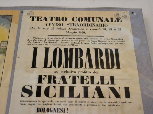 Locandina dei "Lombardi" per i "Fratelli Siciliani"
