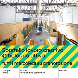 cover of Sportello Lavoro Creativo@Bologna Attiva: un nuovo spazio per la creatività