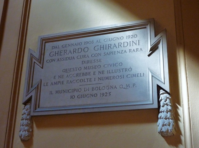 Lapide per Gherardo Ghirardini