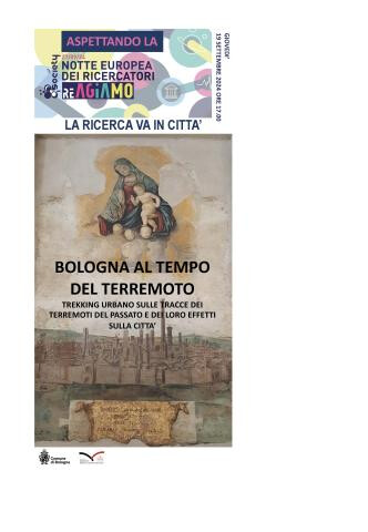 copertina di BOLOGNA AL TEMPO DEL TERREMOTO