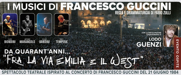 immagine di Da quarant’anni… “Fra la via Emilia e il West” I Musici di Guccini e Lodo Guenzi