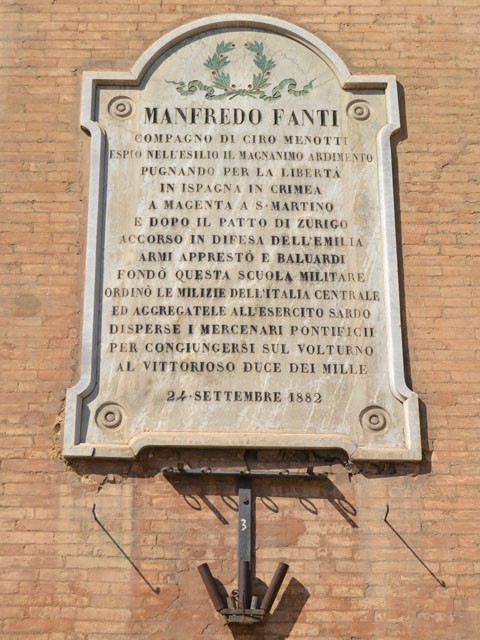 Lapide per il gen. Manfredo Fanti 