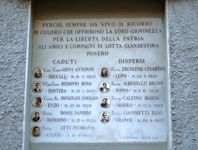Monumento ai partigiani caduti e dispersi - via Pontevecchio (BO)