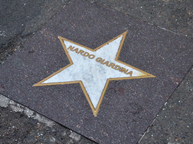 La stella di Nardo Giardina in via Orefici (BO) - Strada del Jazz