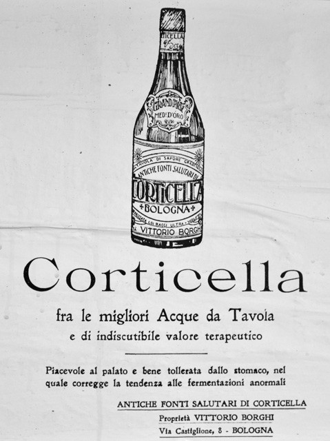 Acqua minerale Antiche Fonti salutari di Corticella (BO)