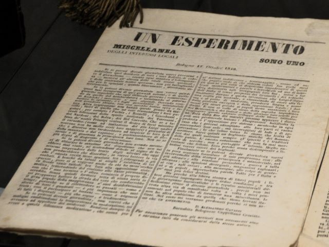 Copia del giornale "Un Esperimento"