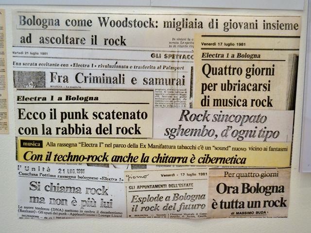 Articoli di stampa sul Festival Electra 1 - Mostra "Pensatevi liberi. Bologna Rock 1979" - MamBO (BO) - 2019