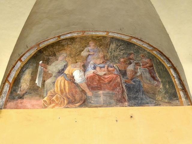 Portico dell'Annunziata (BO) - Affreschi di G. Lippi e P. Carracci (1619)