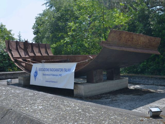 Parte della chiglia del panfilo Elettra