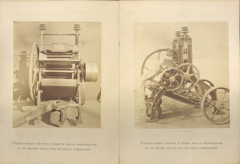 image of Filippo Manservisi, Macchine due per la scavezzatura e gramolatura della canapa (1869)