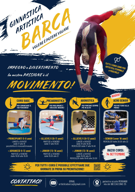 immagine di Open day di ginnastica artistica femminile e maschile