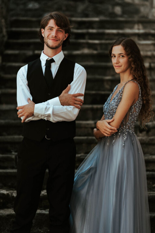 copertina di Duo Belaya Roza tra Rossini e Brahms