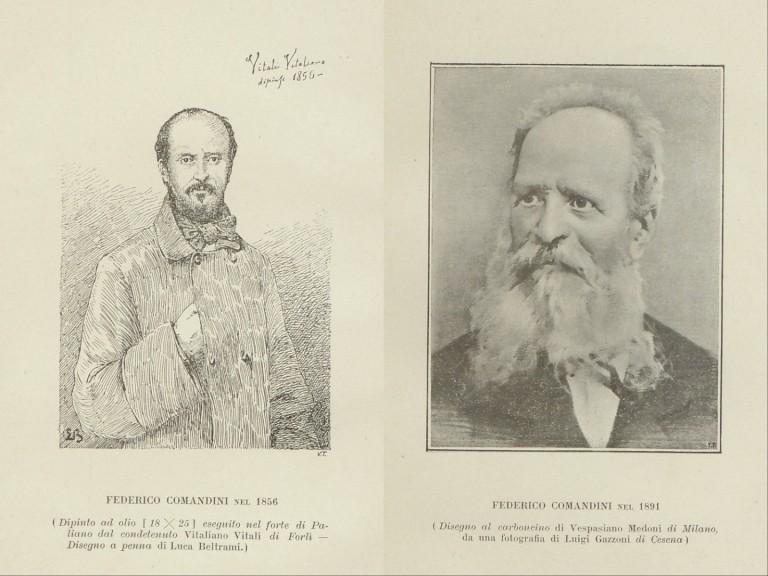 Federico Comandini, Cospirazioni di Romagna e Bologna (1899)