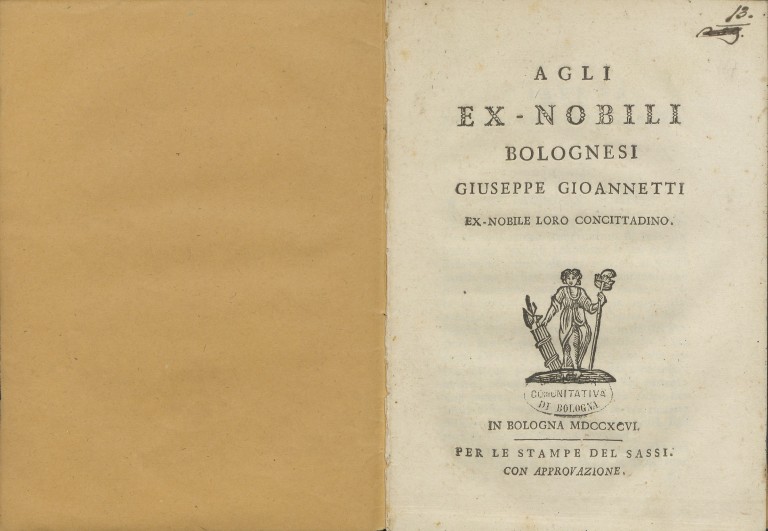 immagine di Giuseppe Gioannetti, Agli ex-nobili bolognesi (1796)