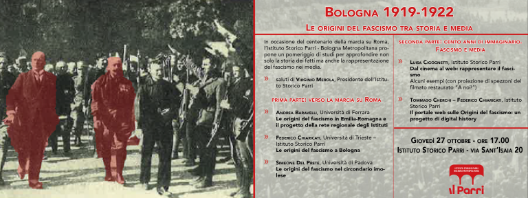 cover of Bologna 1919-1922. Le origini del fascismo tra storia e media