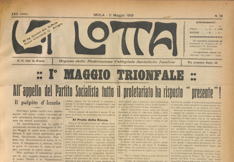 immagine di Imola, «La lotta» (11 maggio 1919)
