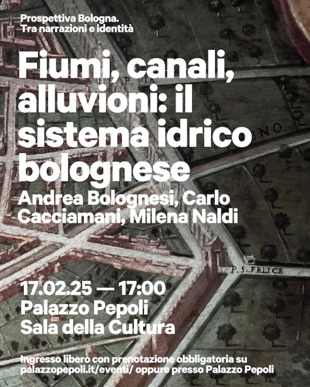 copertina di Fiumi, canali, alluvioni: il sistema idrico bolognese