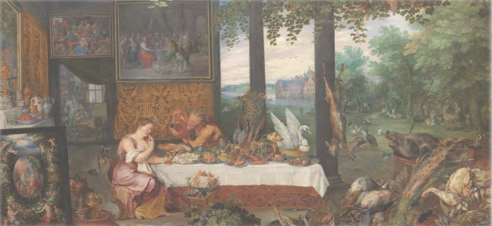 Jan Brueghel il Vecchio. Allegoria dei 5 sensi. IL senso del gusto