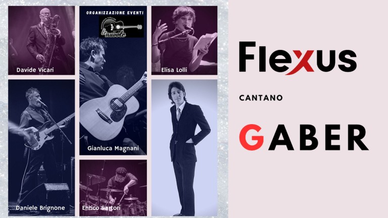 copertina di Flexus cantano Gaber