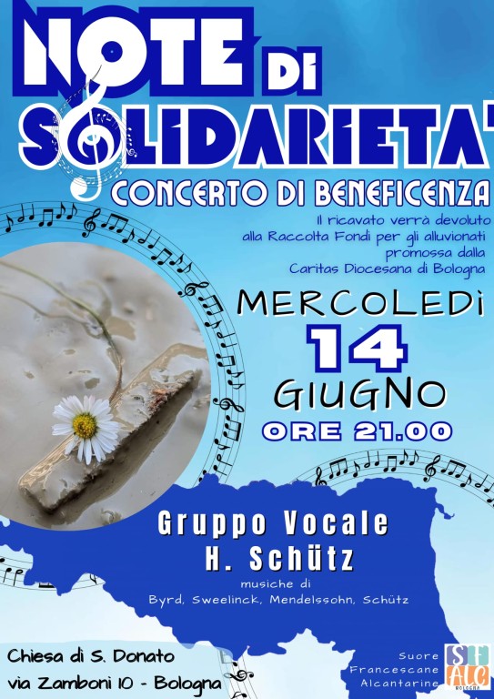 copertina di Note di Solidarietà, concerto di beneficenza