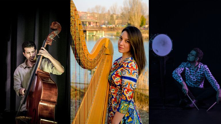 copertina di HarpBeat Trio di Ottavia Rinaldi