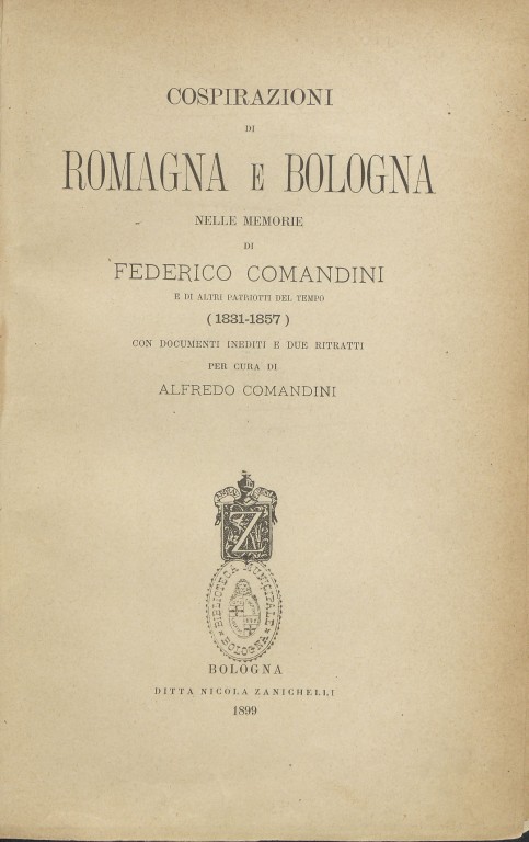immagine di Federico Comandini, Cospirazioni di Romagna e Bologna (1899)