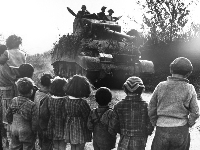 Il passaggio del fronte in Romagna nel 1945 