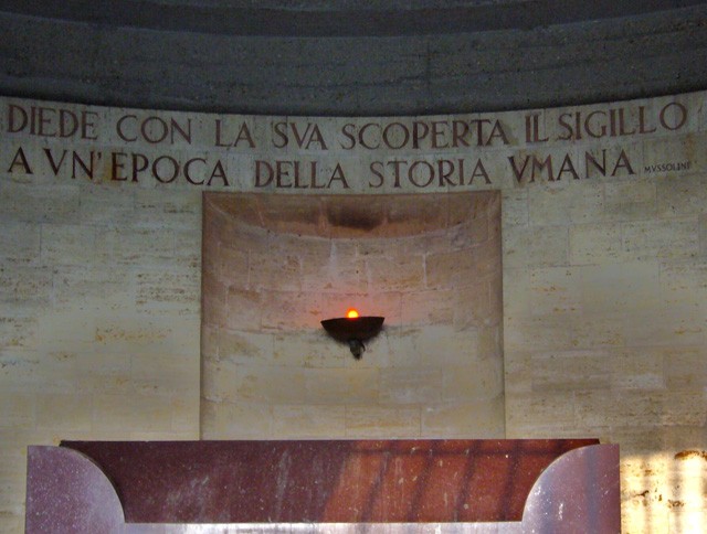 Mausoleo Marconi a Pontecchio (BO) - Interno