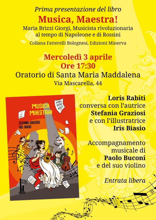 copertina di Musica, Maestra! Maria Brizzi Giorgi, musicista rivoluzionaria al tempo di Napoleone e di Rossini