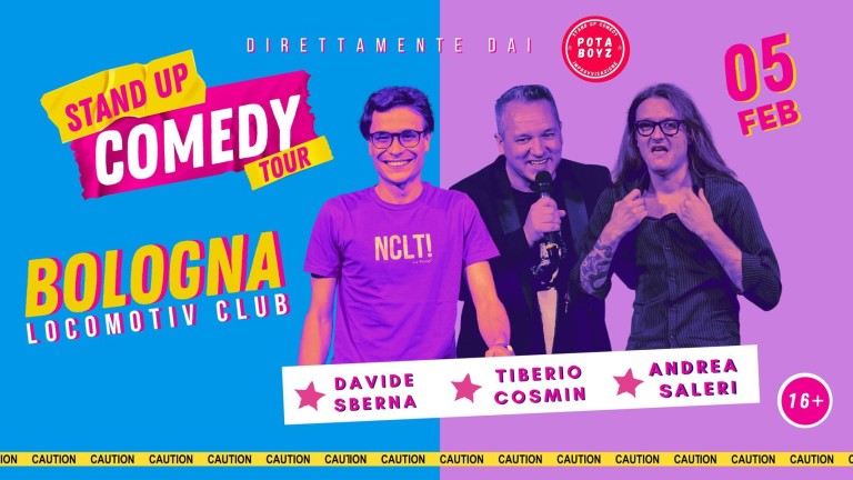 couverture de Stand Up Comedy – Davide Sberna – Tiberio Cosmin – Andrea Saleri