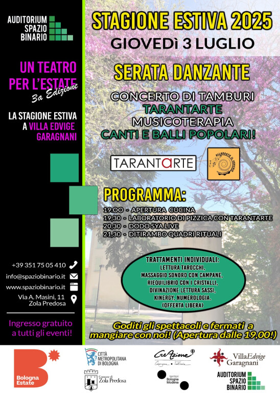 Serata 3 luglio Sentieri CreAtivi