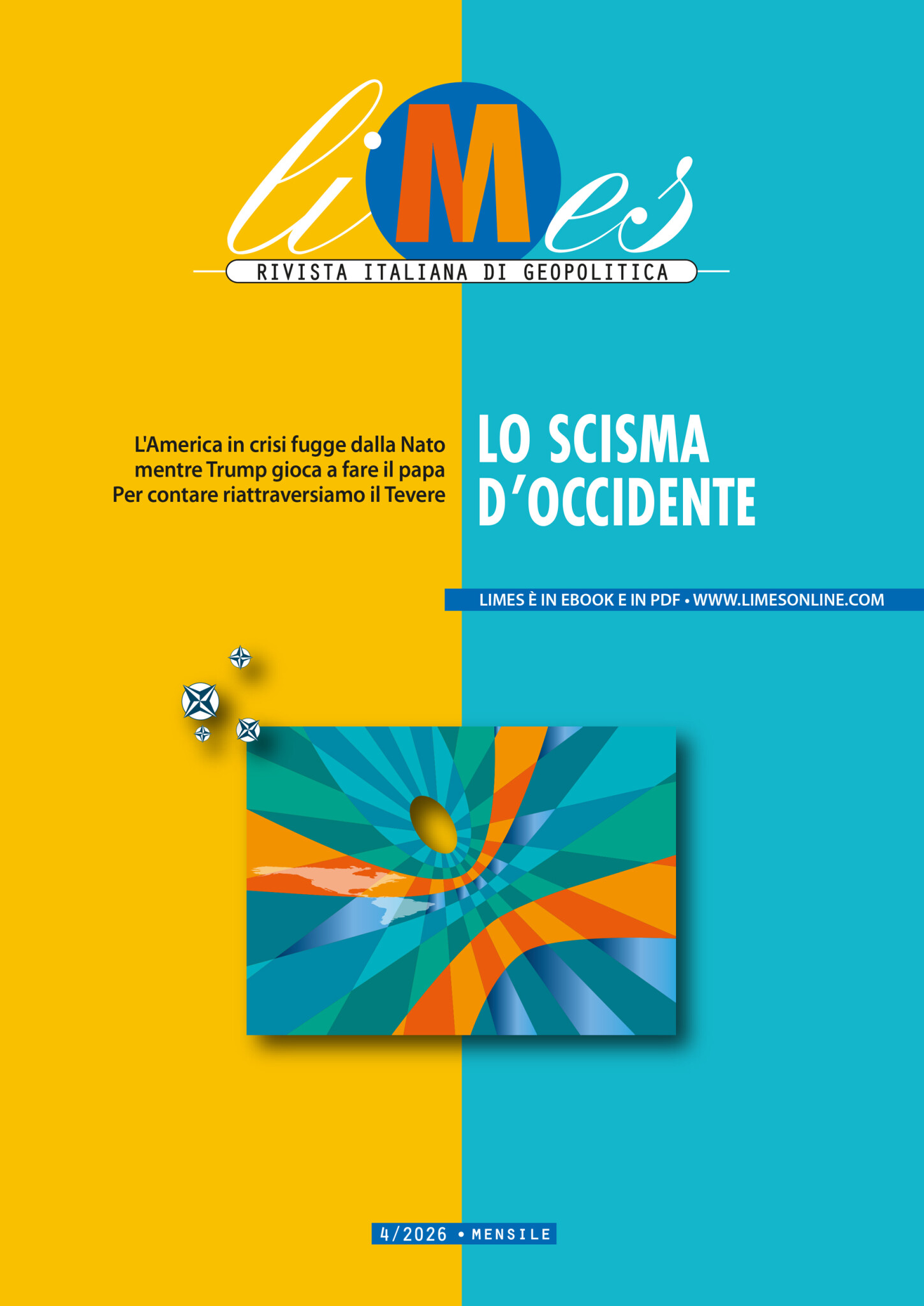 copertina di Limes - Lo scisma d'Occidente