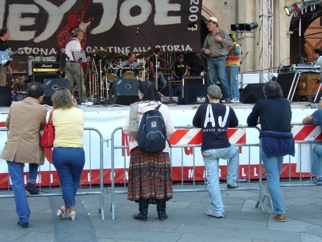 Sul palco di "Hey Joe" 
