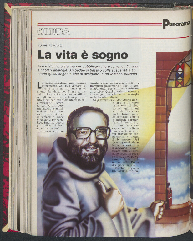 image of Fabrizio Carbone, Nuovi romanzi. La vita è sogno, «Panorama» (13 ottobre 1980)